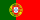 Portugal flag, with red and green background and national coat of arms.